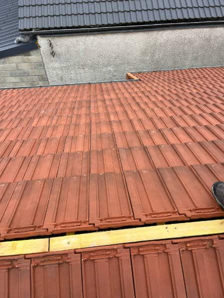 Chantier de couverture dans l'Essonne