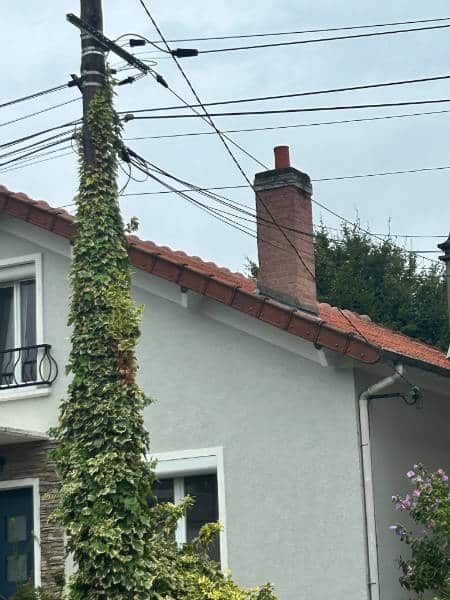 Chantier de couverture dans l'Essonne